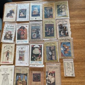 Vintage Fabric Pattern & Instructions Dolls Bunnies Vests Quilt Bears Country